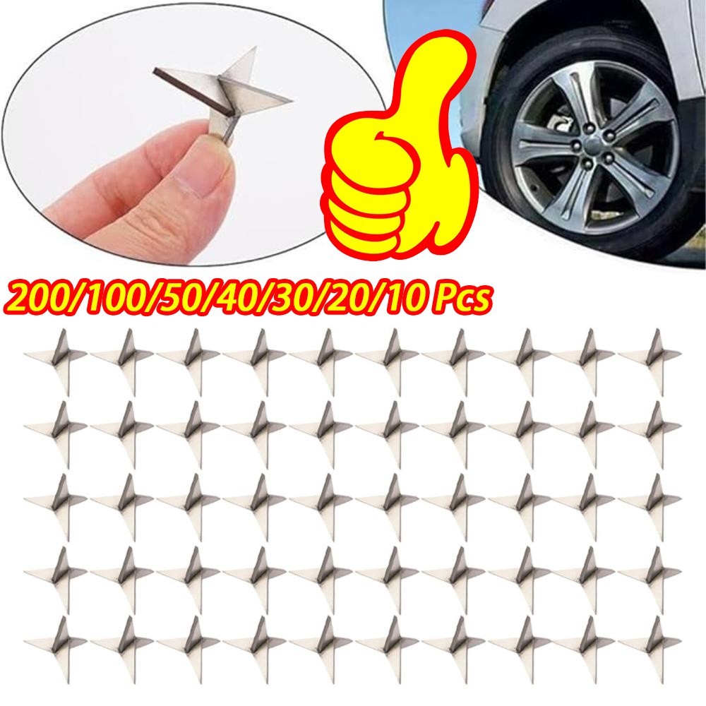 200Pcs Tire Puncture Spikes Heavy Portable Duty Carbon Steel Triangle RoadSpikes