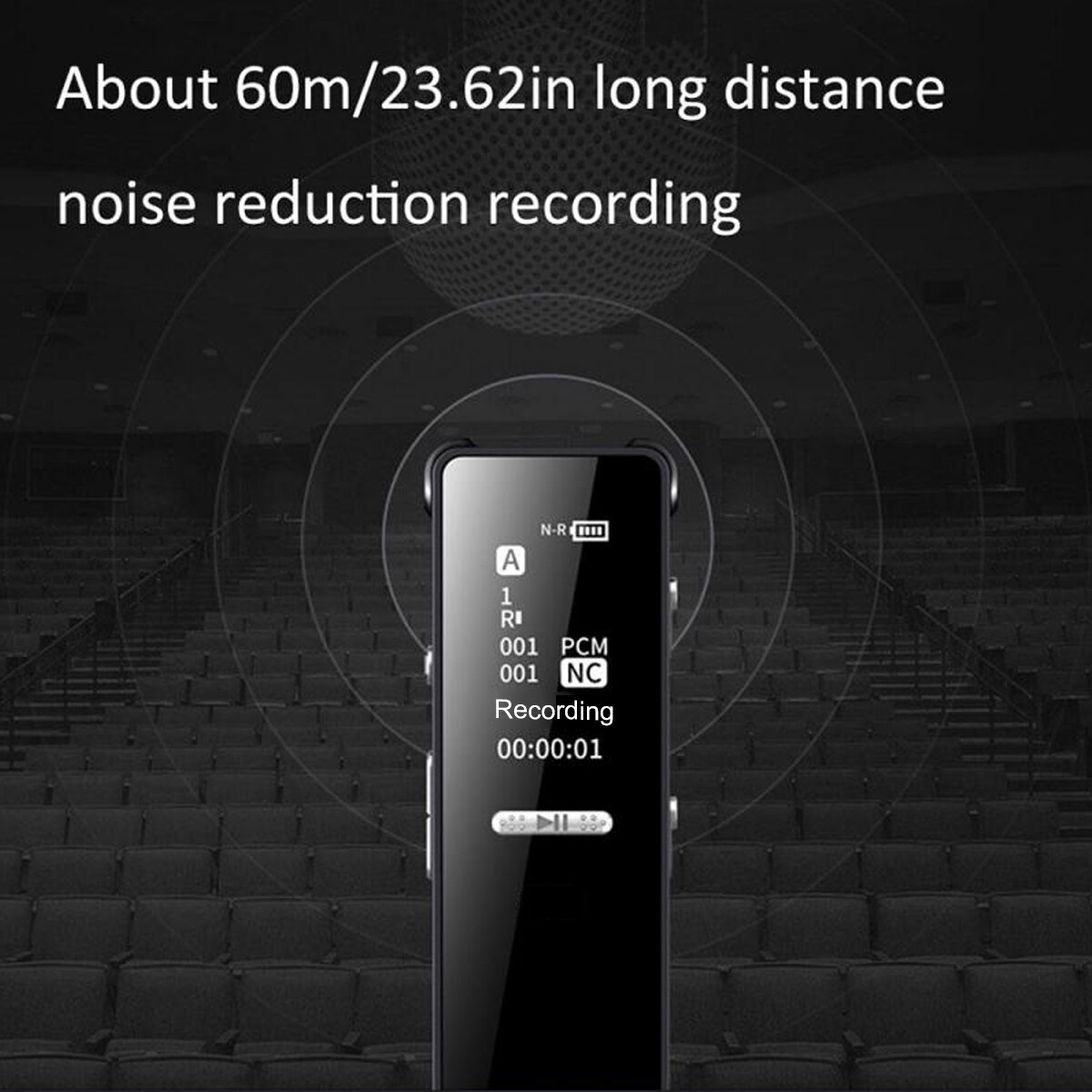 128G Spy Audio Recorder Digital Voice Activated Mini Sound Dictaphone/MP3 Player
