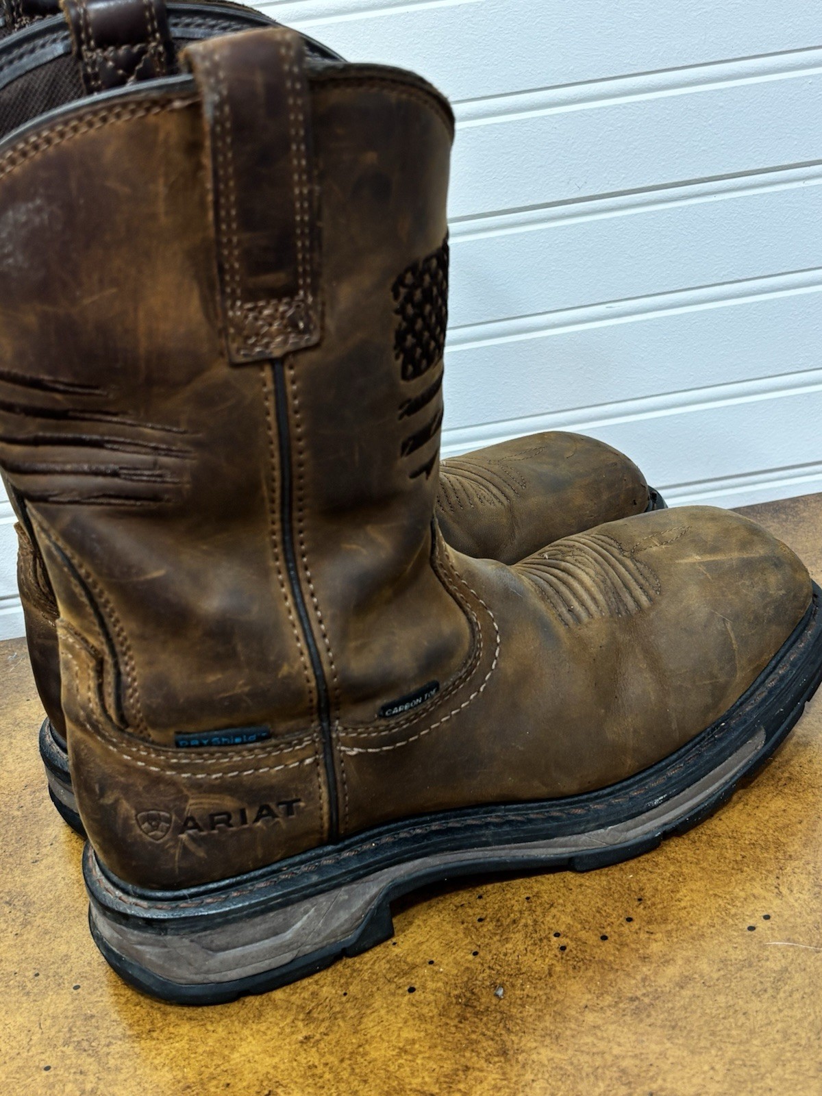 Ariat WorkHog XT Patriot Waterproof Carbon Toe EH Work Boots 7D Medium