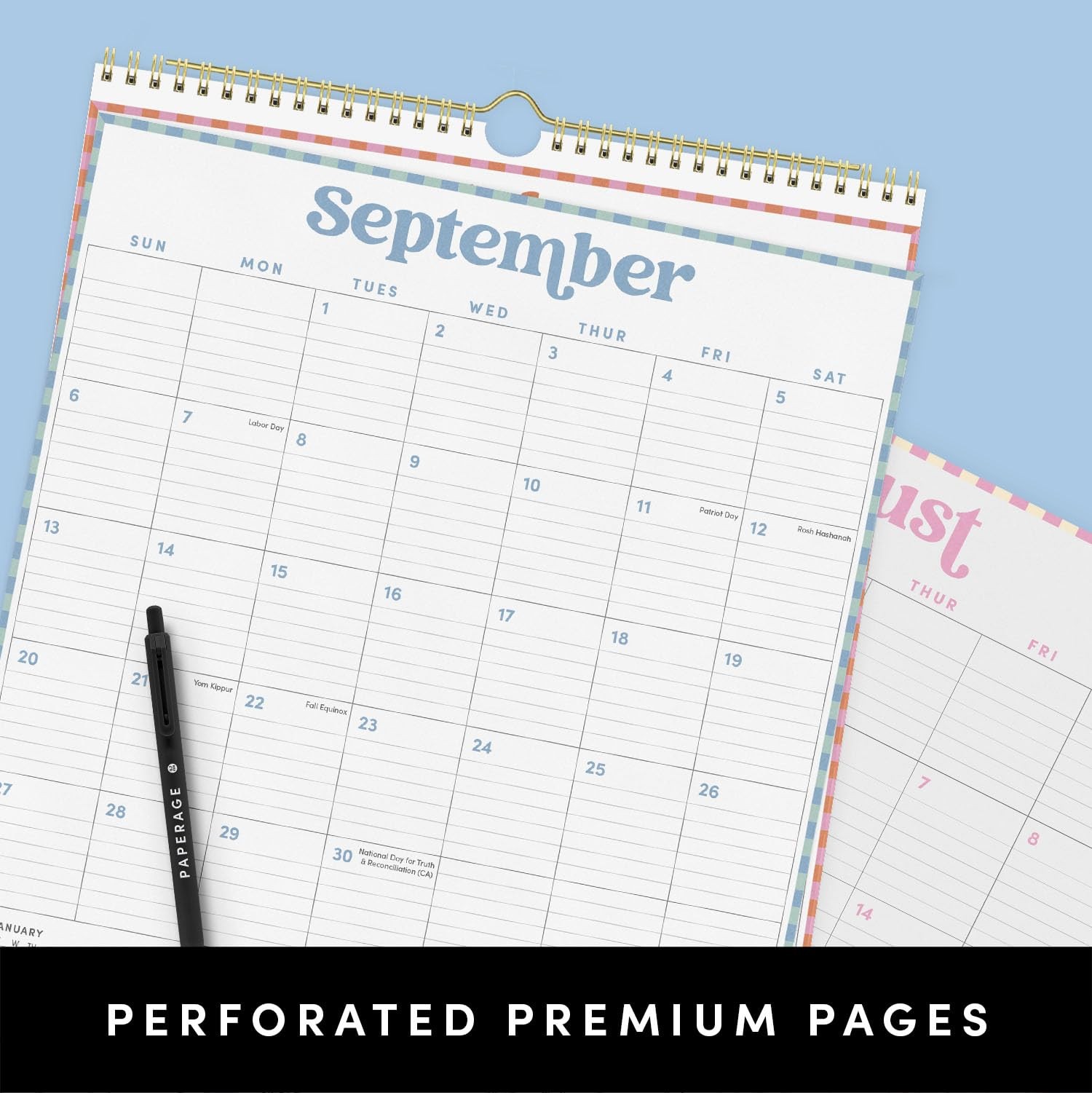 PAPERAGE 2026 Calendar, 12 Months (January Medium (Vertical) 2026, Pastel
