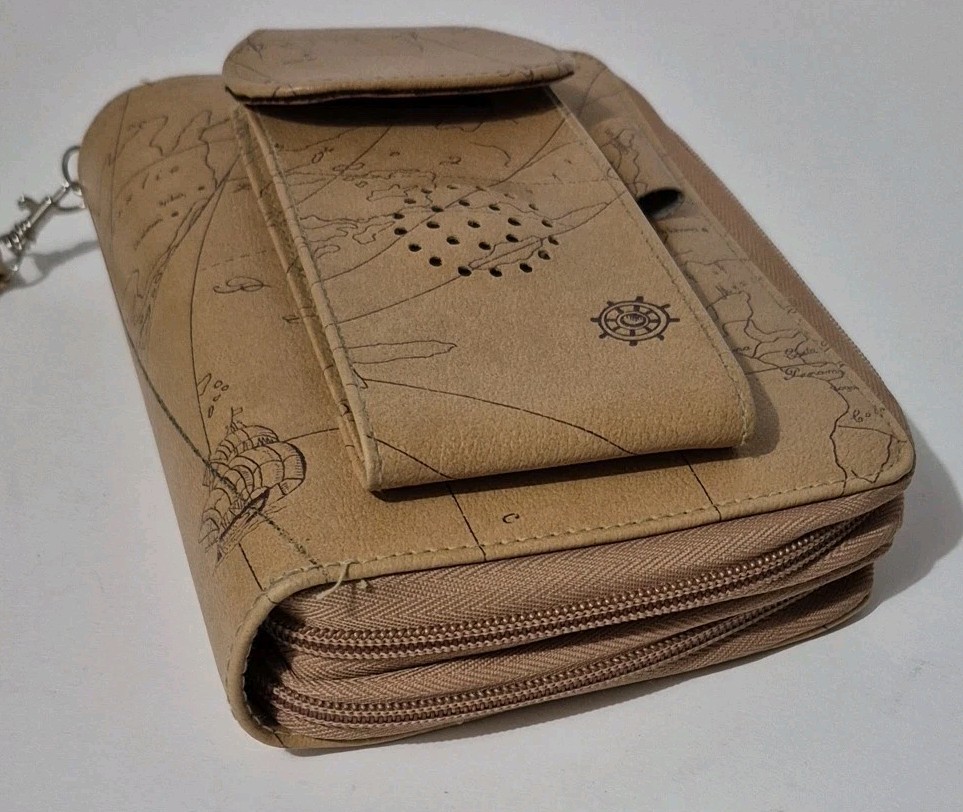 Vintage 1998-2001 Daily/Monthly 6 Ring Planner Attached Cell Phone Case 8″x6″