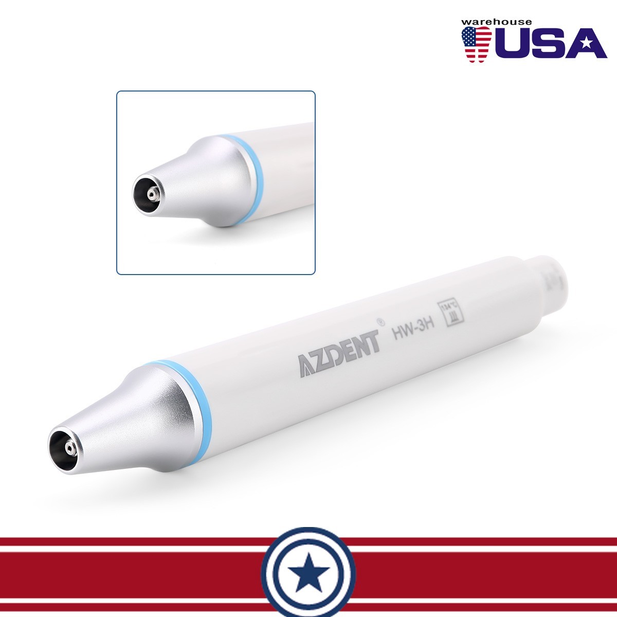 Dental HW-3H Ultrasonic Scaler Handpiece fit WOODPECKER EMS VRN Piezo Scaler