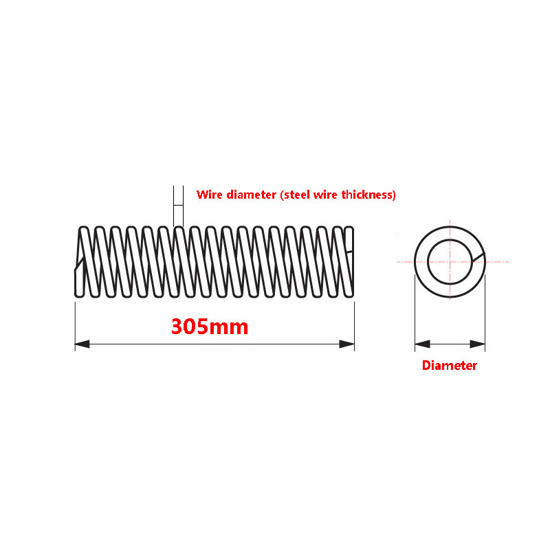 0.3mm-2mm Wire Diameter Stainless Steel Compression Spring 3mm-30mm Diameter