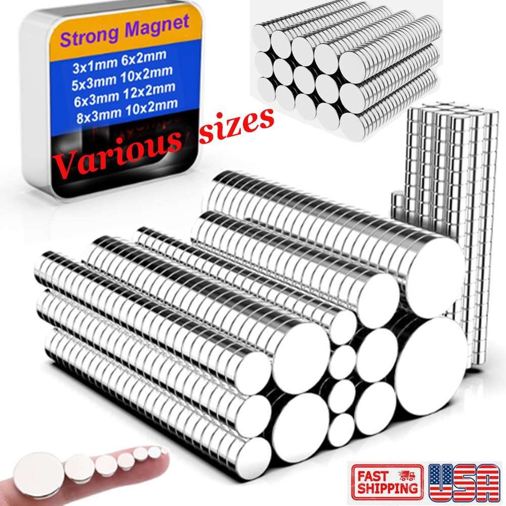 5-100 PCS Small Magnets Mini Tiny Round Micro Magnet Neodymium Disc Rare Earth