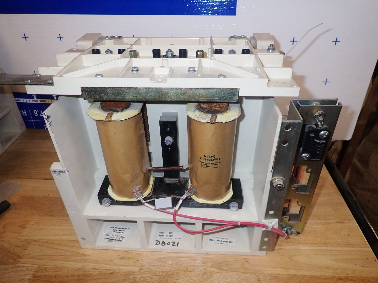 Clean GE AC Contactor Unit # 55C682247G6 400 Amp 7.2KV 60HZ