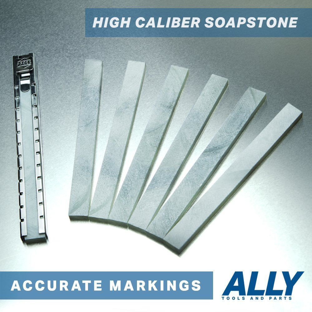 Flat Soapstone Holder with 7 Professional Quality Metallic