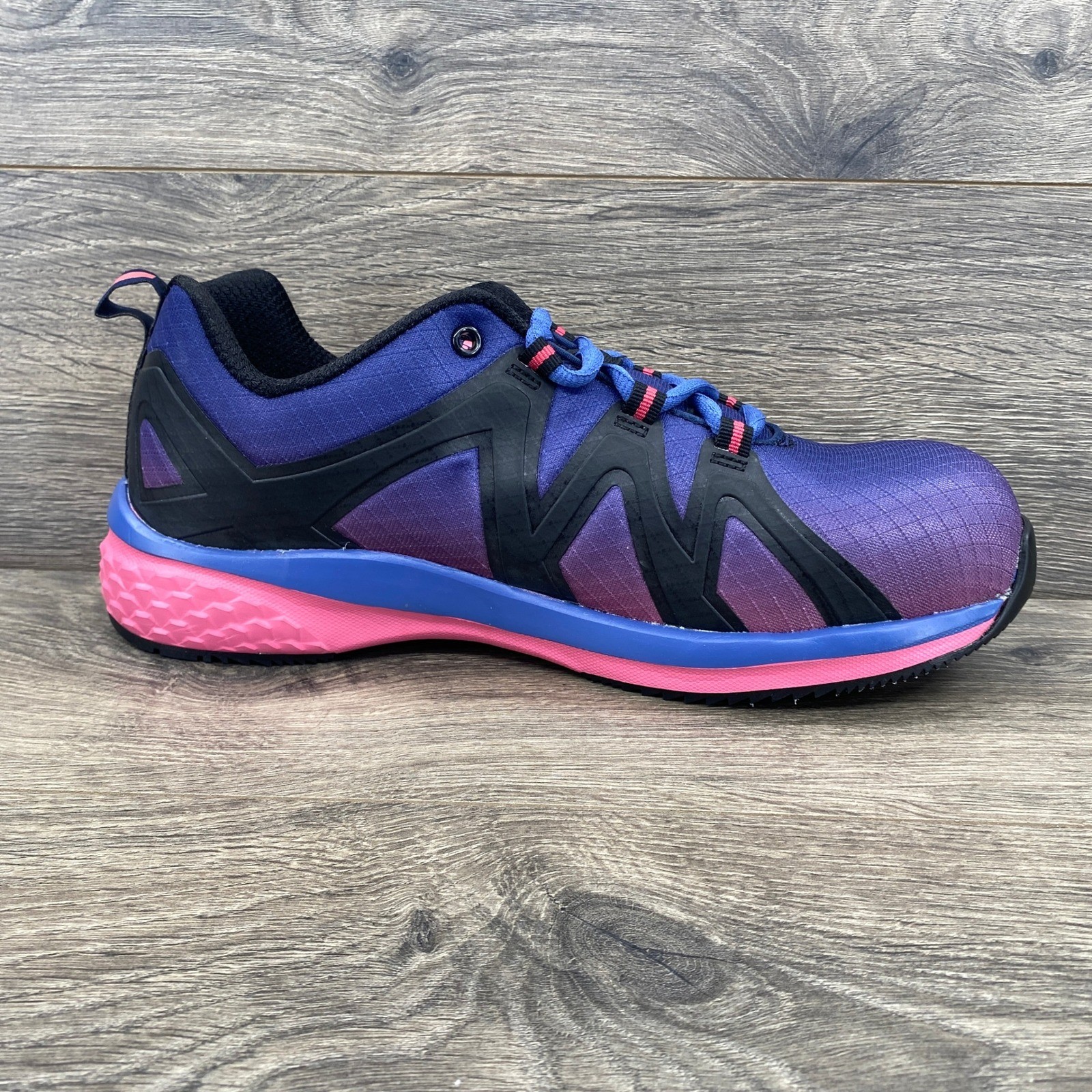 Avenger North Haven Work Shoes Womens 9.5 Wide Purple Pink Composite Safety Toe