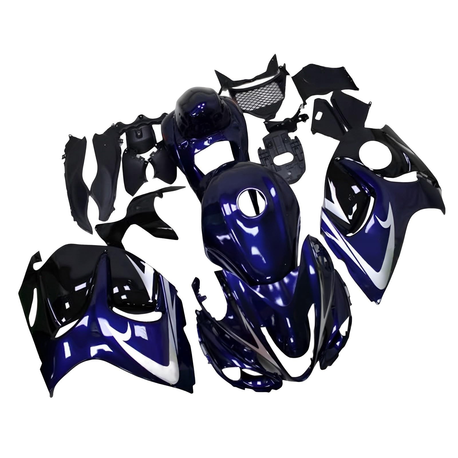 Blue Silver Fairing Kit for Suzuki 2008-2016 GSXR1300 Hayabusa 08-16 Body Kit