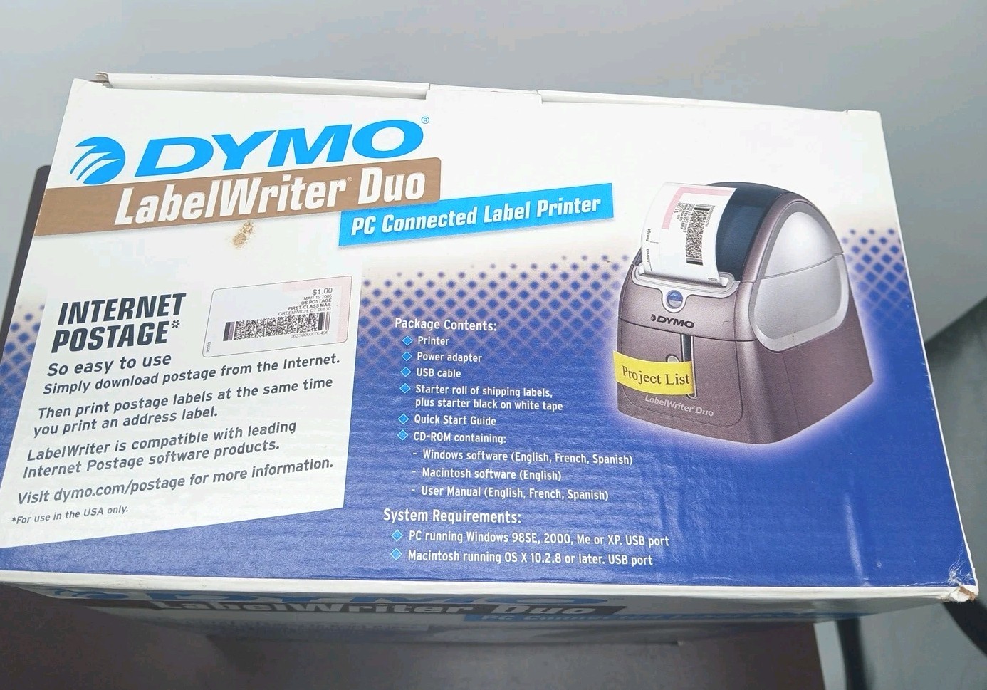Dymo LabelWriter Duo 93105 Thermal Label Printer (New in Box)