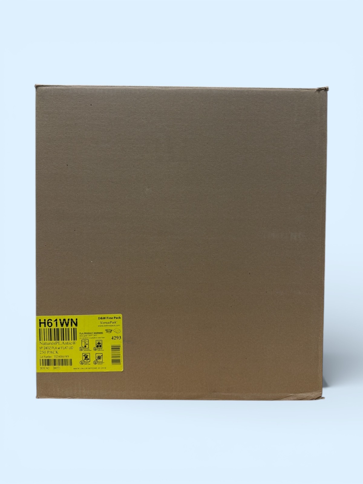 Deli Container Clear 24oz Plastic with/Lid Versa Pak H61WN 250ct