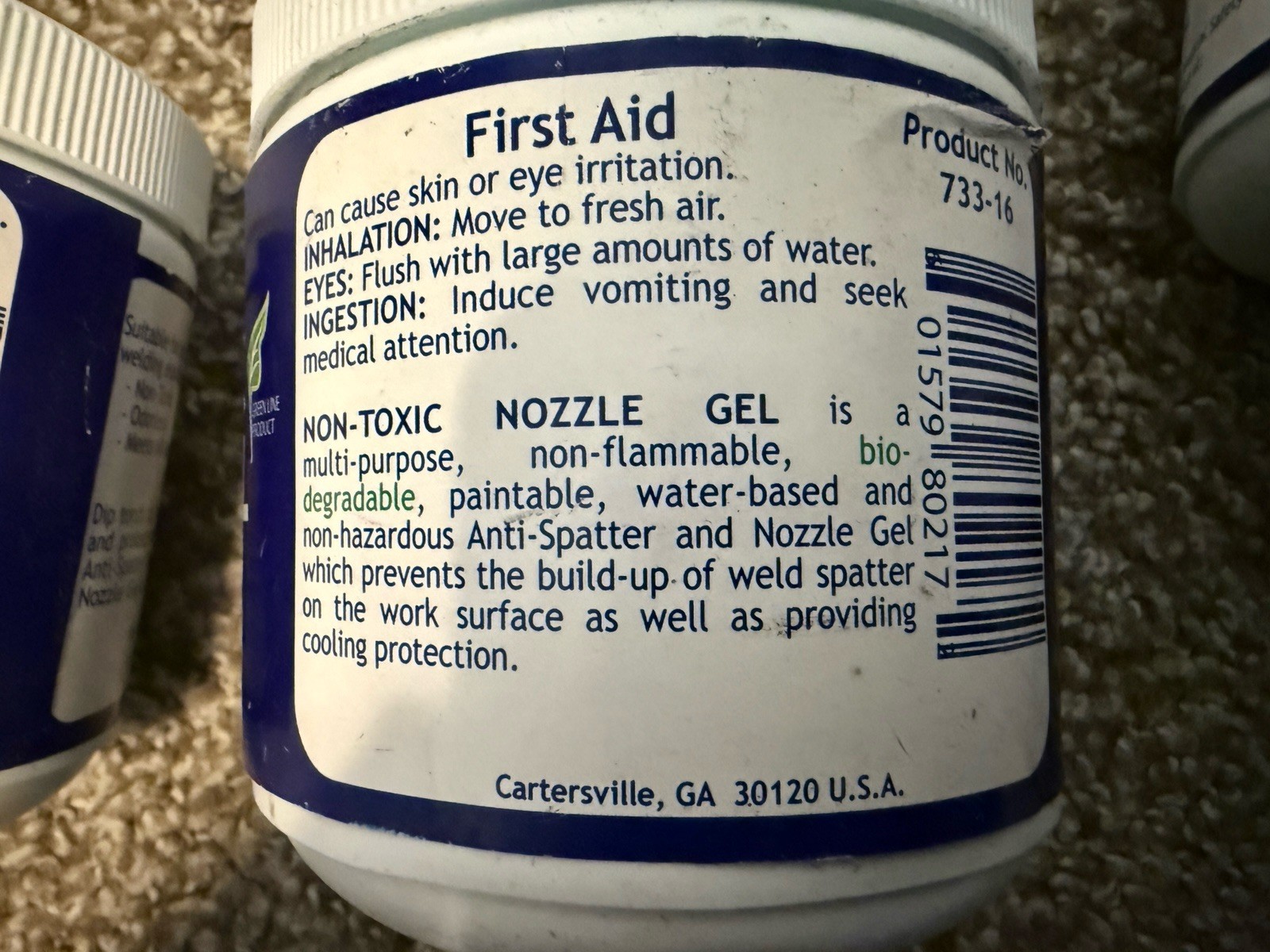 Lot of 5, Dynaflux Non-Toxic Nozzle Gel Prevents Spatter Build Up ~16oz **READ