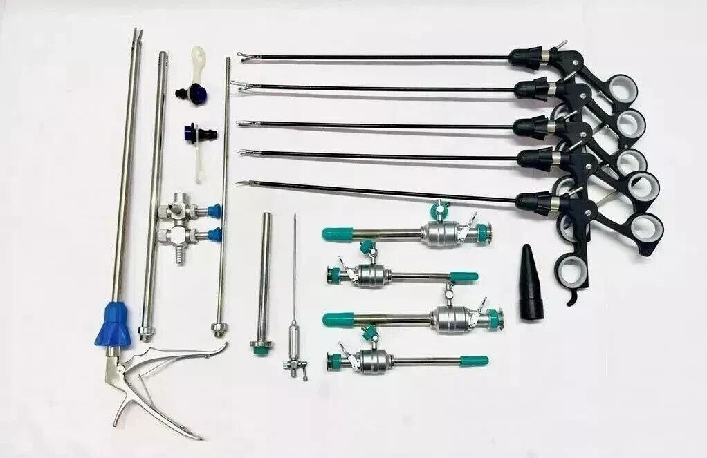 16PC – Laparoscopic Surgey Set SS High Quality Reusable Instruments