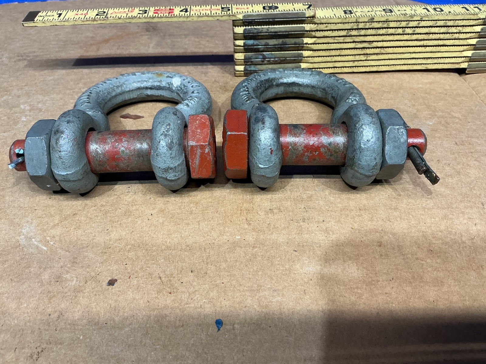 Used Crosby Anchor Shackle Bolt Type 5/8″ 3-1/4t ton WLL set of 2