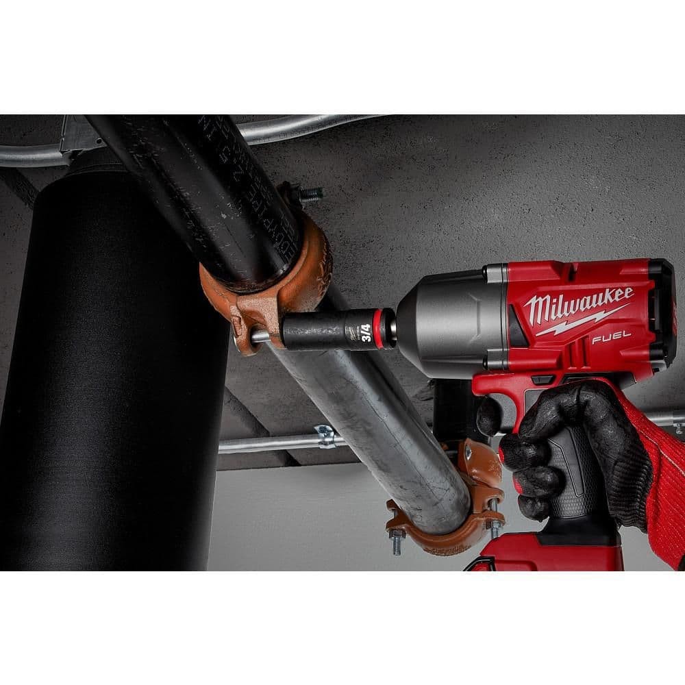 Milwaukee SHOCKWAVE 1/2 in. Drive SAE Deep Well Impact Socket Set (9-Piece)