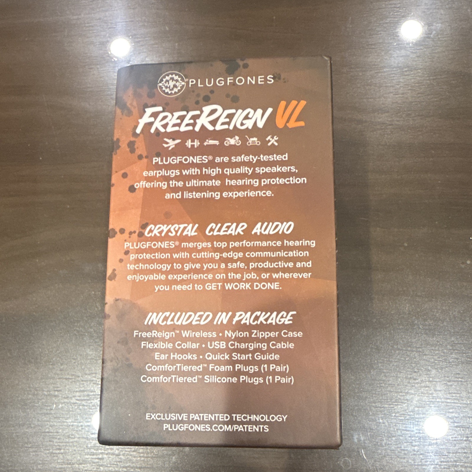 Amazon approved Plugfones FreeReign VL Earplugs w/ Audio Hearing Protection