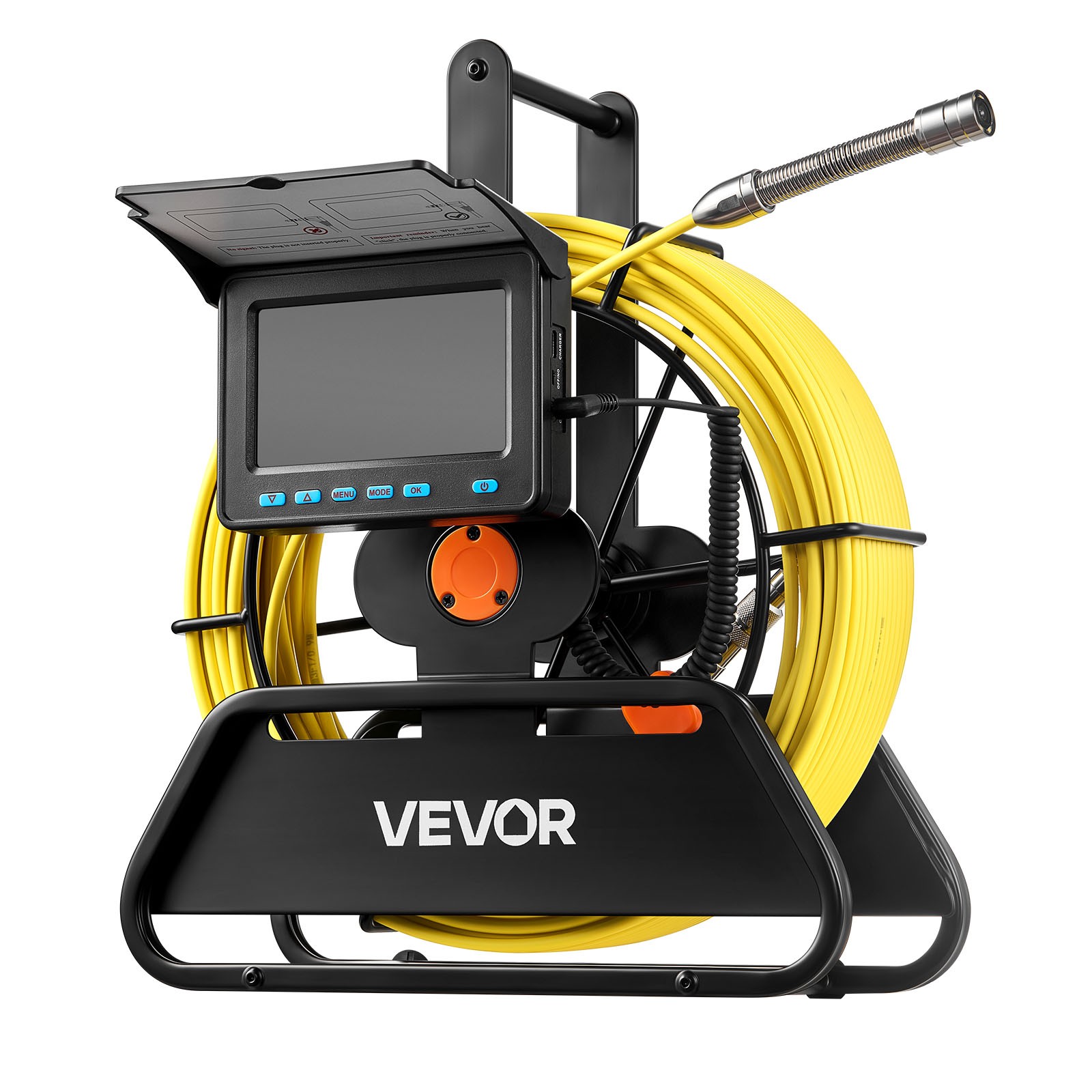 VEVOR Sewer Camera 164ft 4.3-inch Drain Inspection Camera IP68 Waterproof 6 LEDS