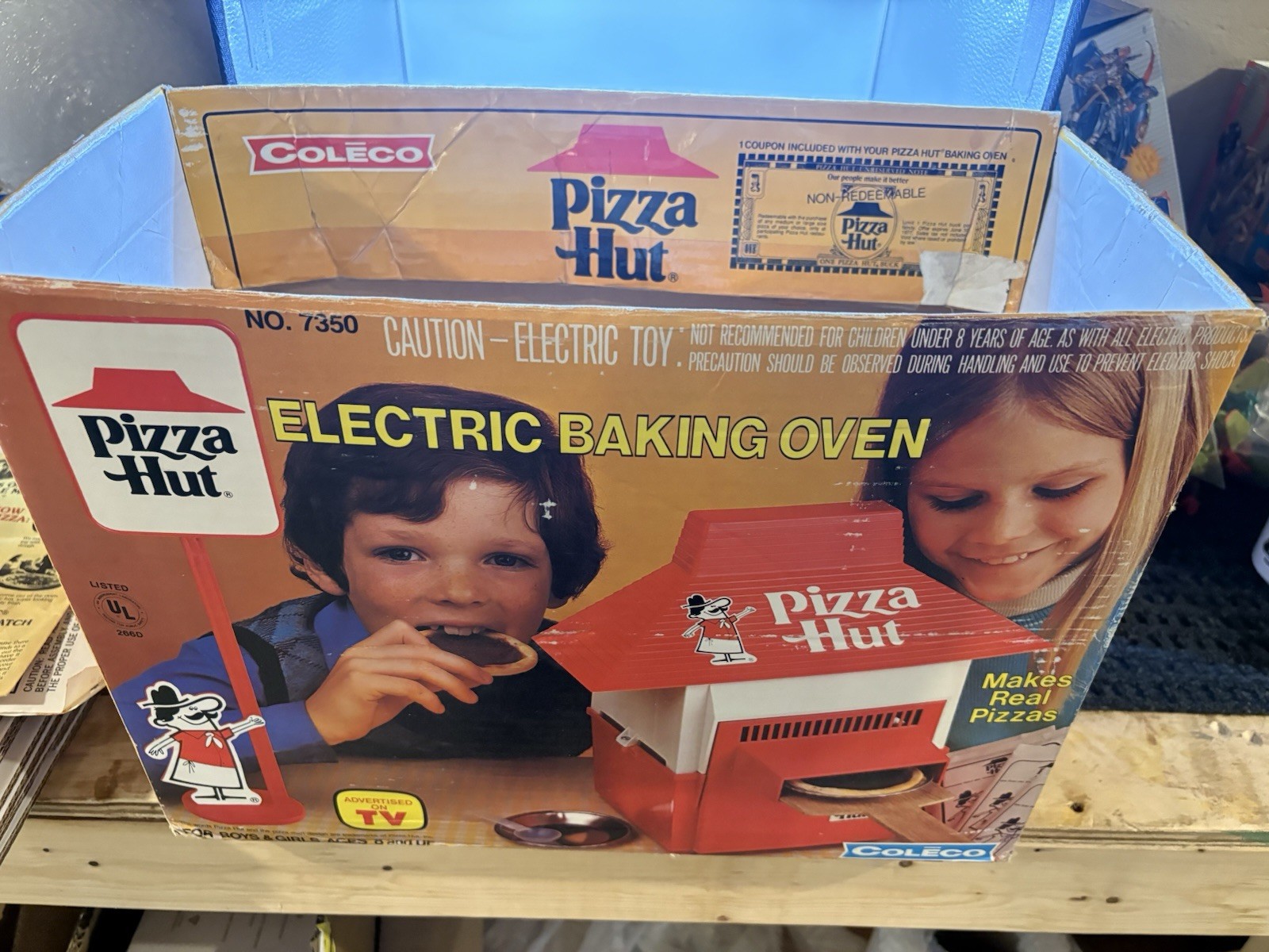 Coleco Kids Pizza Hut Electric Baking Oven 70s Works EZ-Bake
