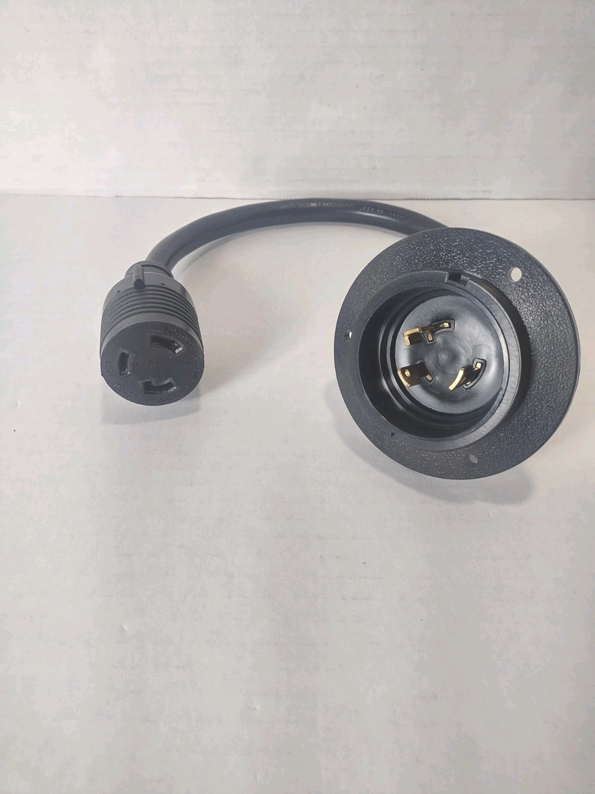 Ningbo Xuanhua NEMA L5-30P to L5-30R Twist Lock Power Cord 30A 125V Panel Mount