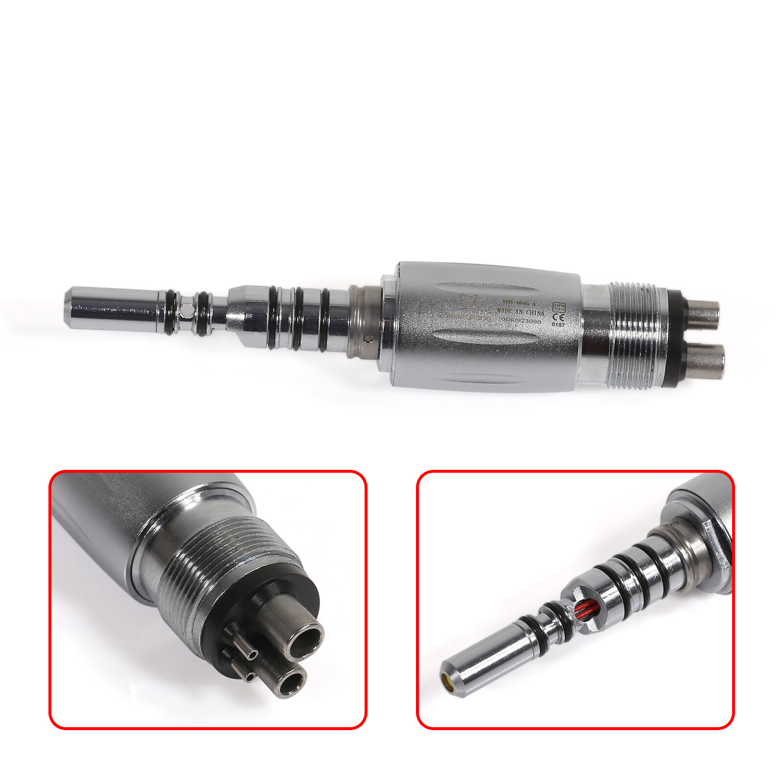 Dental LED 4 Hole/6-Hole Quick Coupler For KAVo Fiber Optic Handpiece