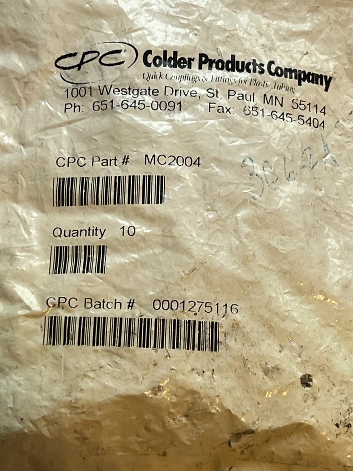 colder mc2004 nos bag of 10pcs