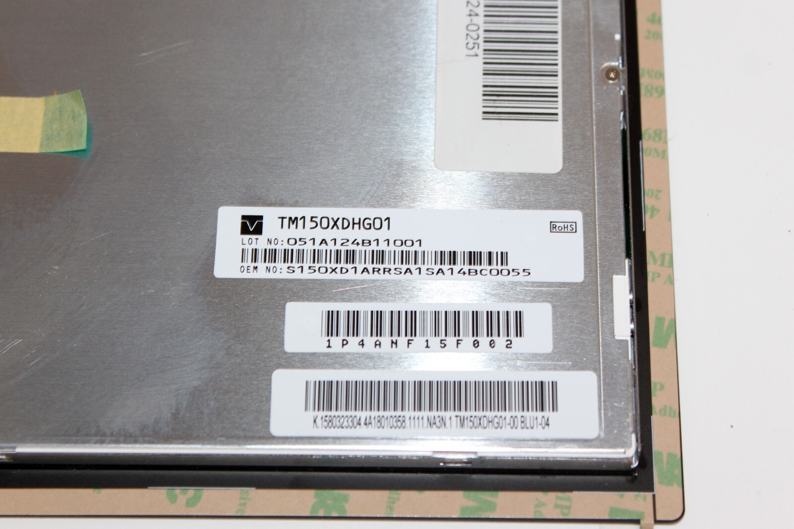 TM150XDHG01-02 Tianma 15.0 Inch TFT LCD Display 1600×1200 High Brightness LCD P