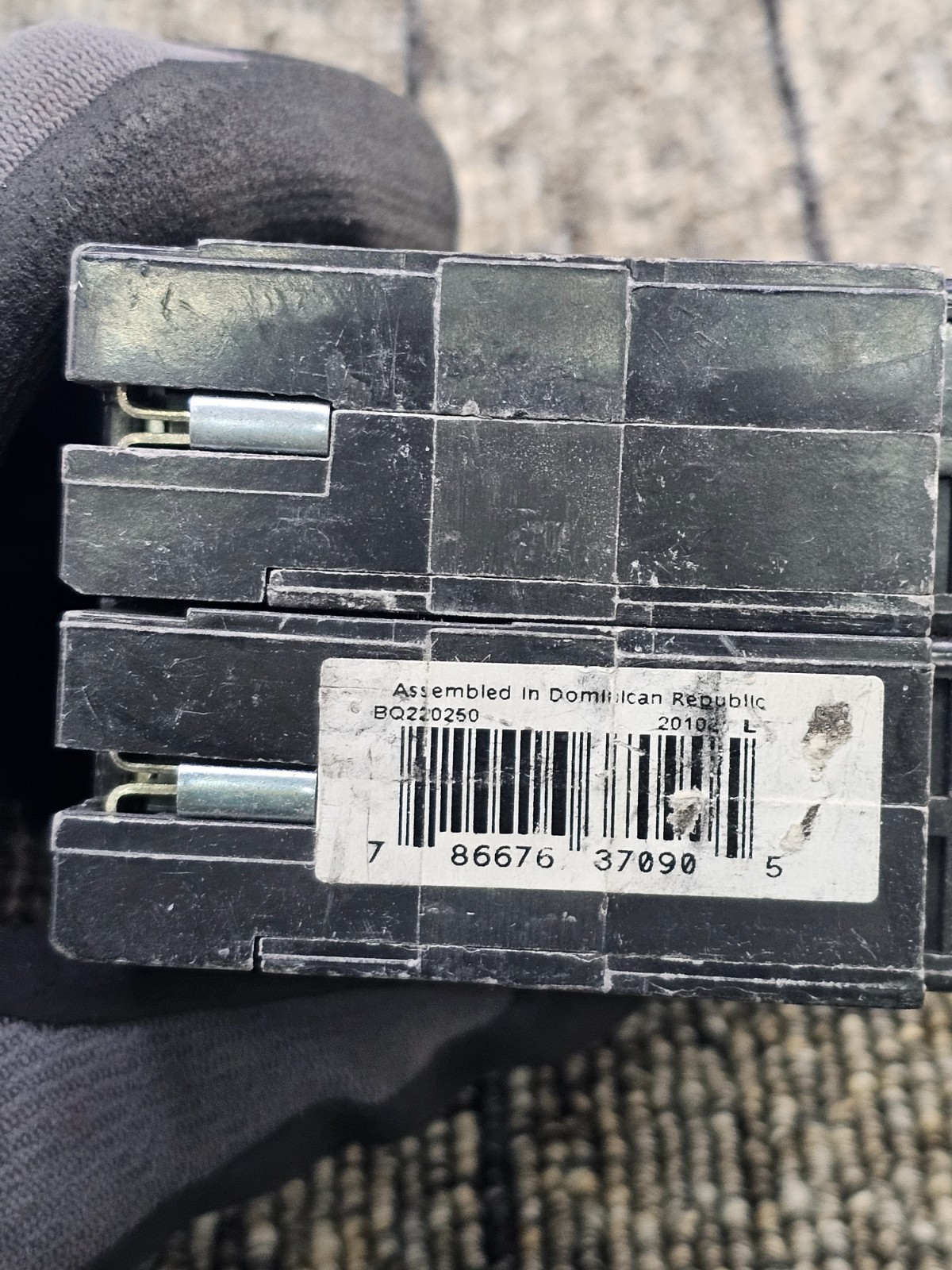 Eaton BQ220250: Cutler-Hammer Type BR 20A/50A 4-Pole Quad Circuit Breaker