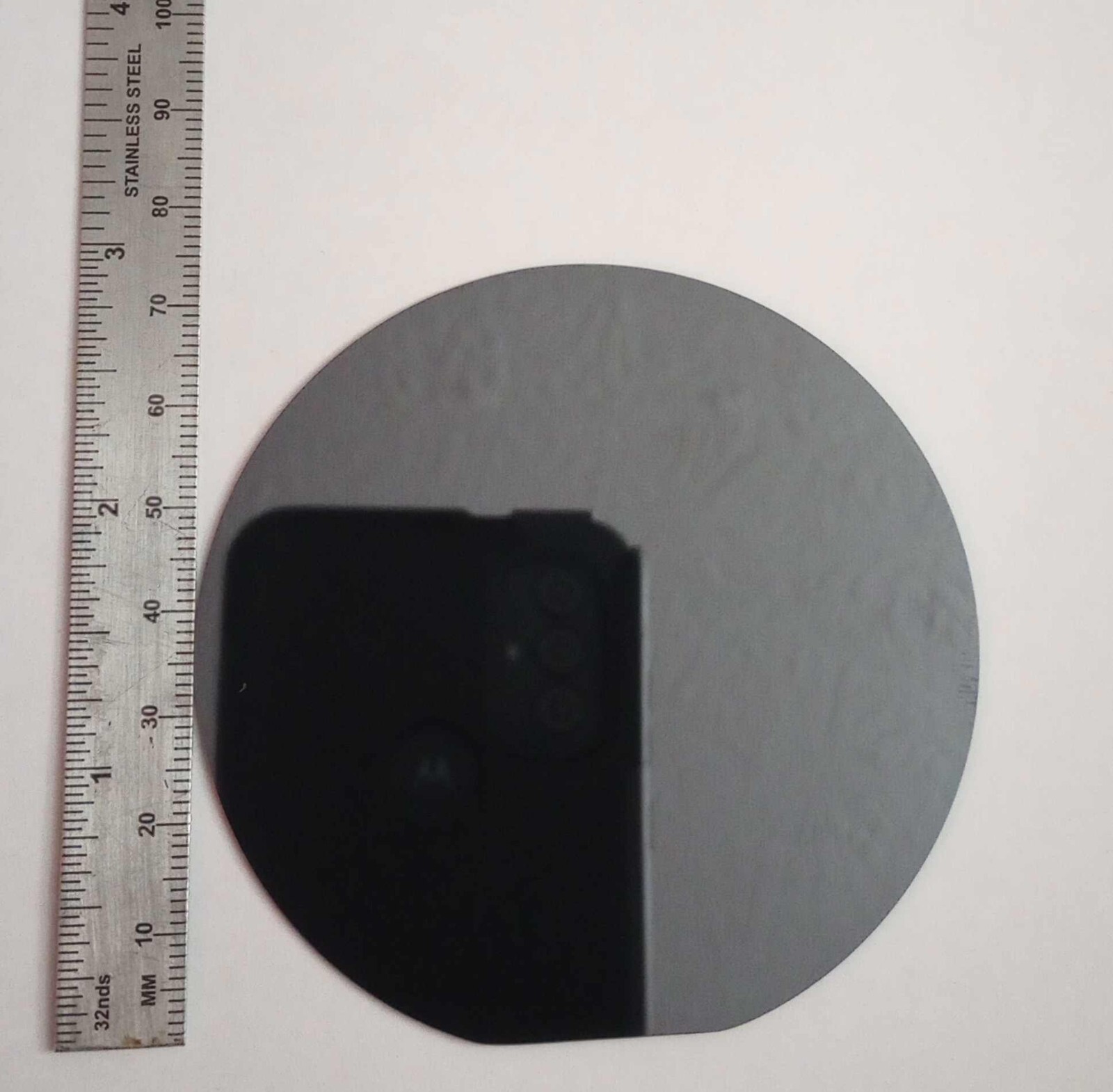 Polished Silicon Wafer – 75mm – Polished one side only – Qty 1