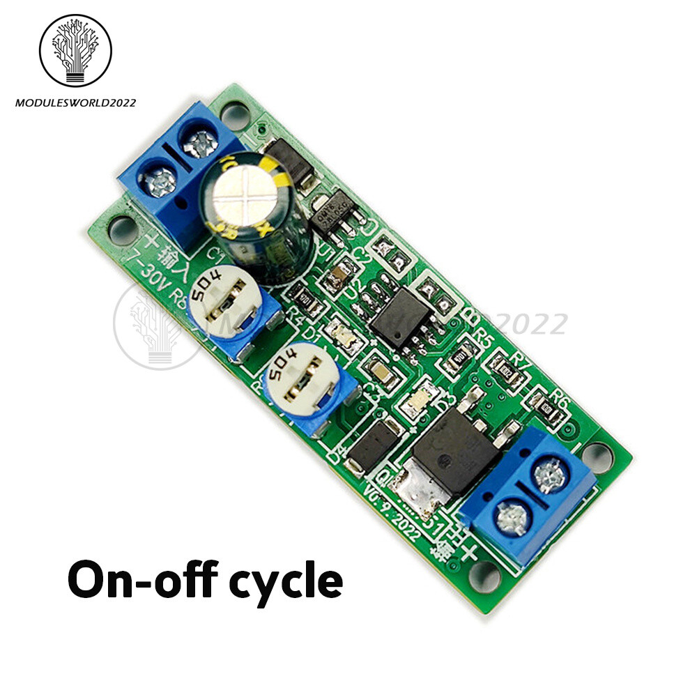 DC7-30V MOS Dual Cycle Timer Adjustable Delay On/Off Switch Timing Relay Module