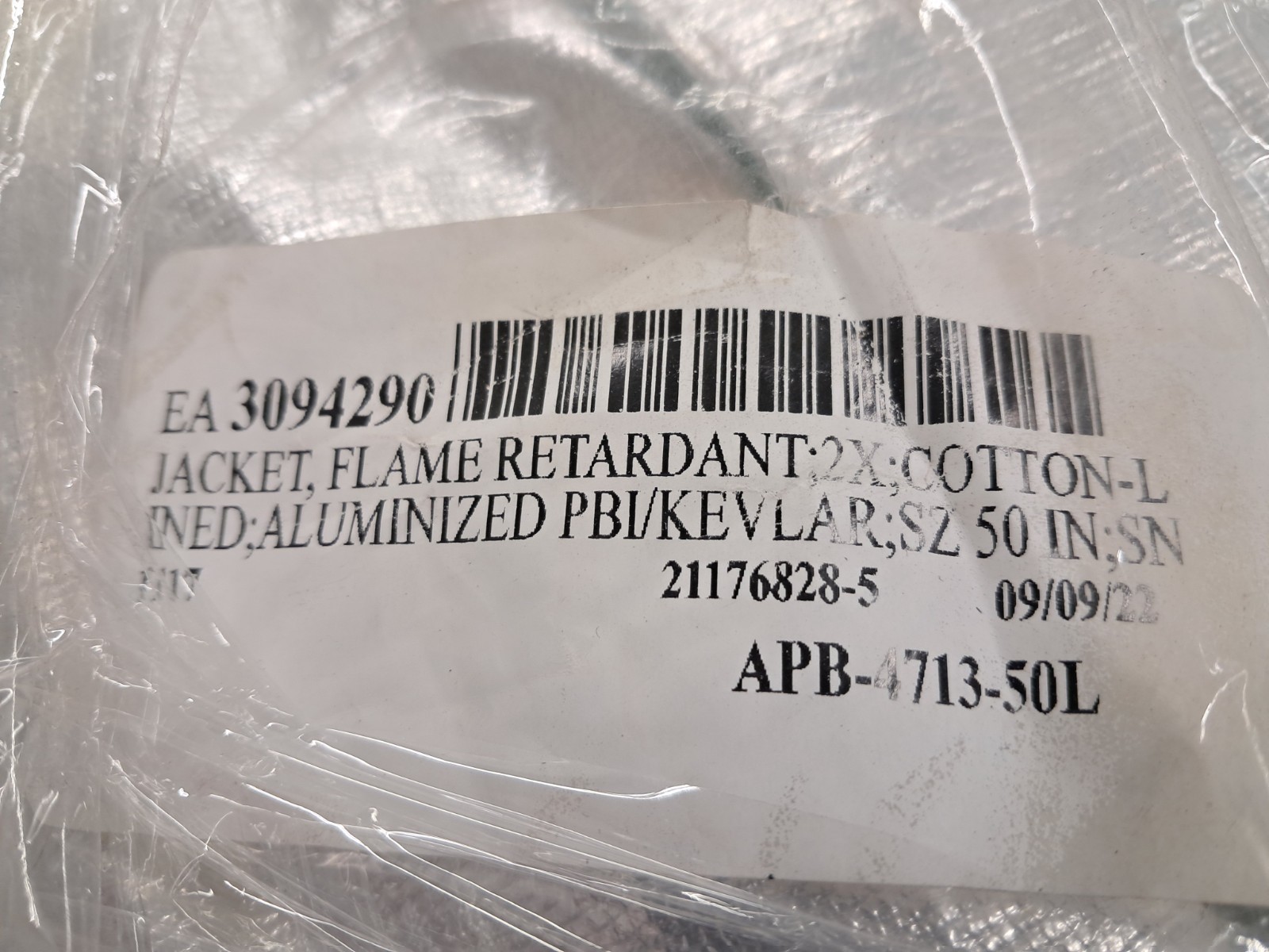 STEEL GRIP 50″ Aluminized PBI/KEV Coat APB-4713-50 L SIZE: 2XL (XXL)