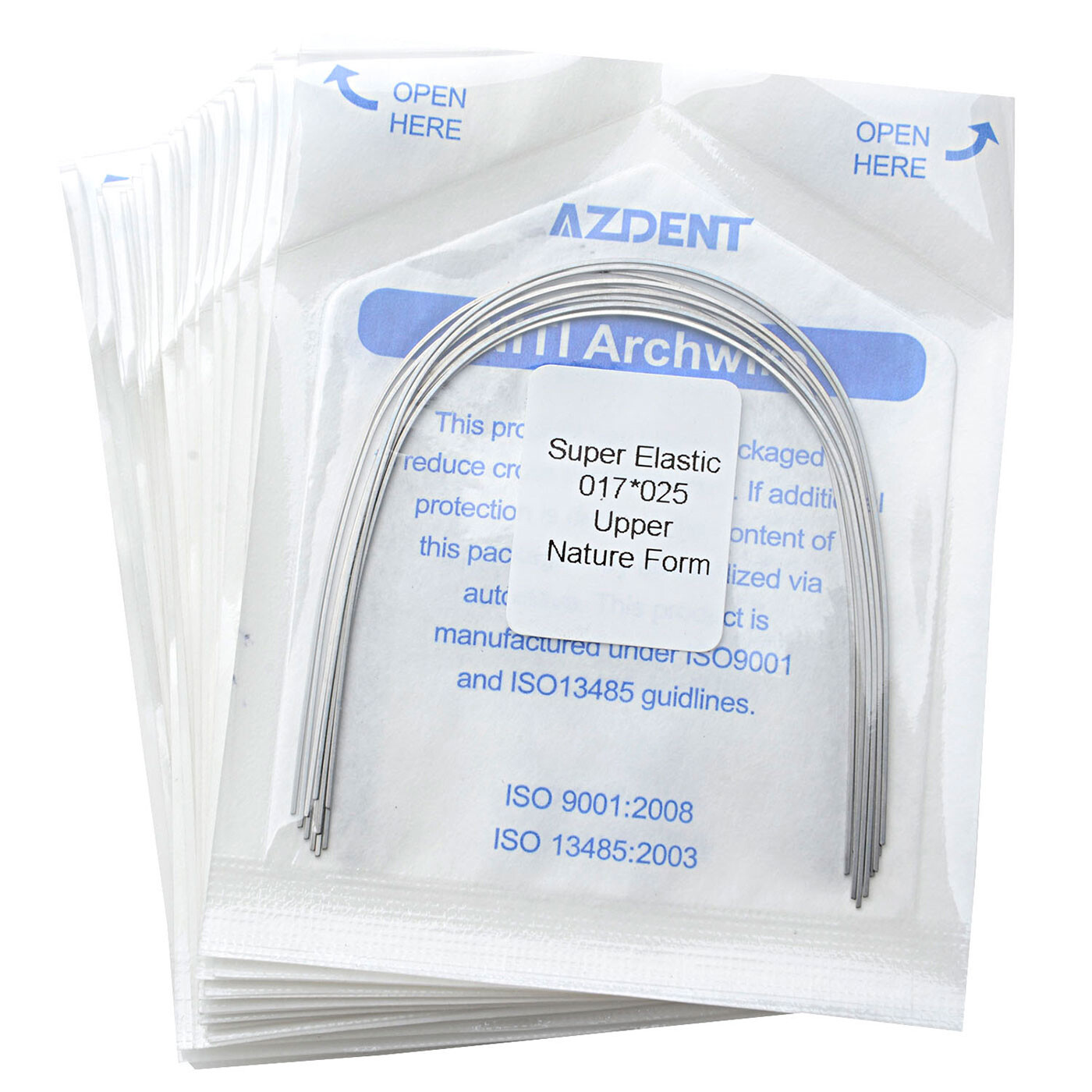 AZDENT Dental Orthodontic Arch Wires Super Elastic Niti Nature Form Rectangular