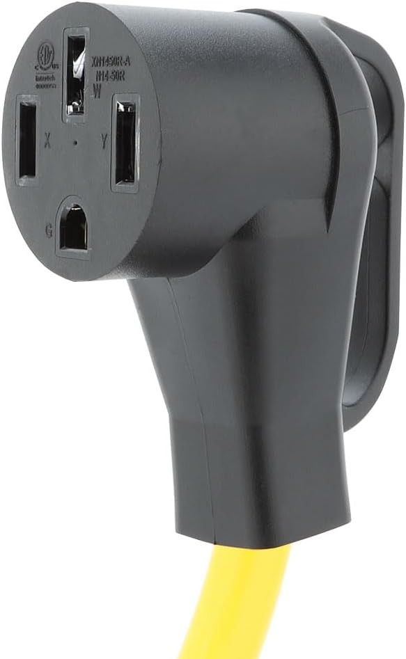 Nema SS 2-50P Male to 14-50R Female Adapter Cable,SS2-50P Yellow