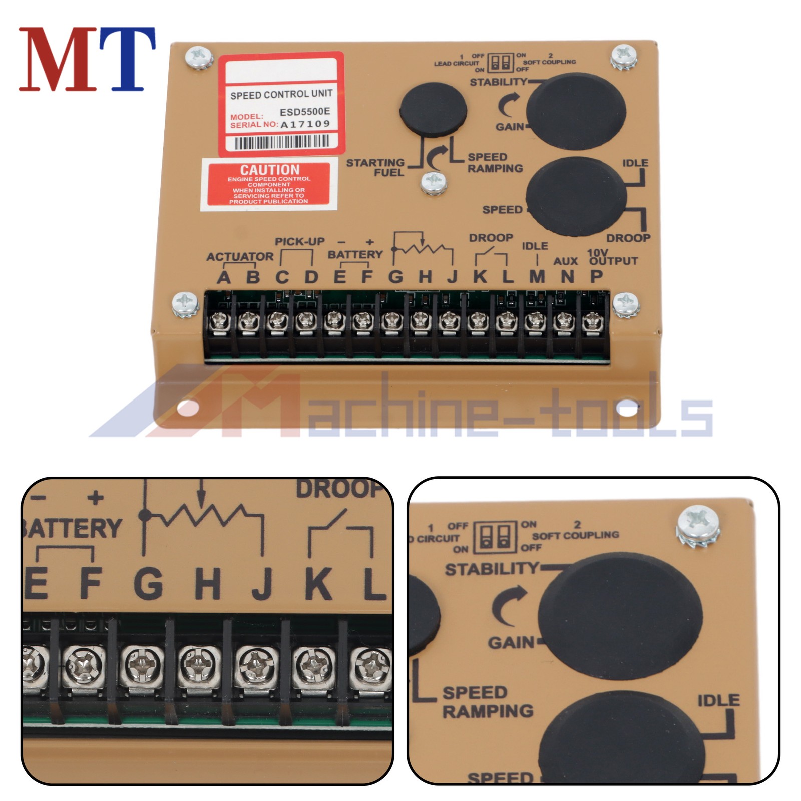 Generator Governor MSP675 ESD5500E ADC120 – 12V Speed Control Unit Actuator