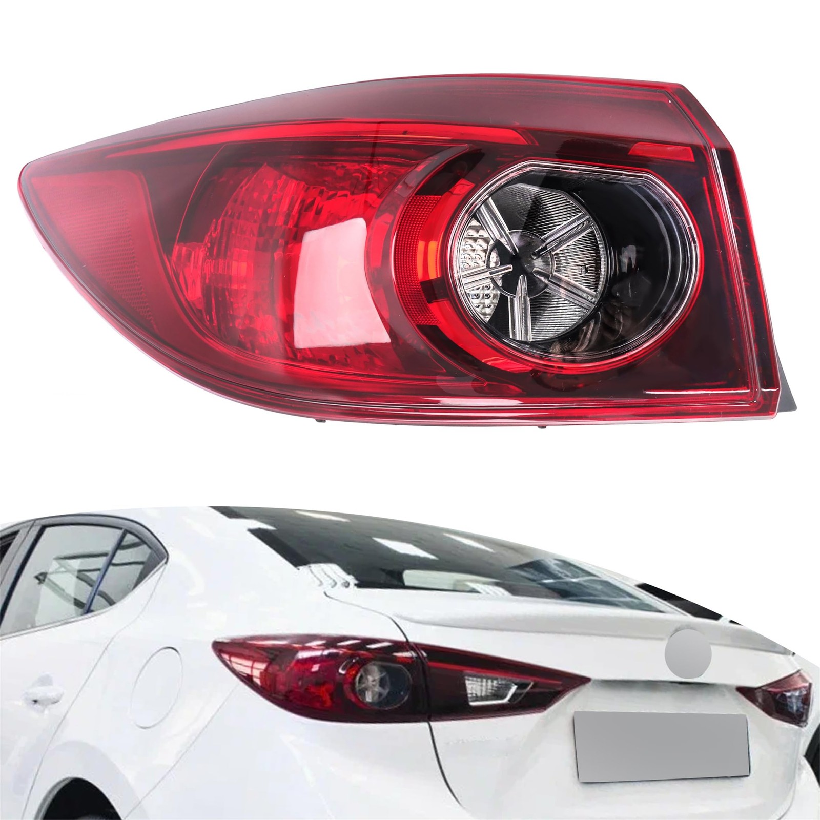 Driver Side Outer Tail Light Brake Lamp Mazda 3 Sedan 2014-2018 BJT151160A