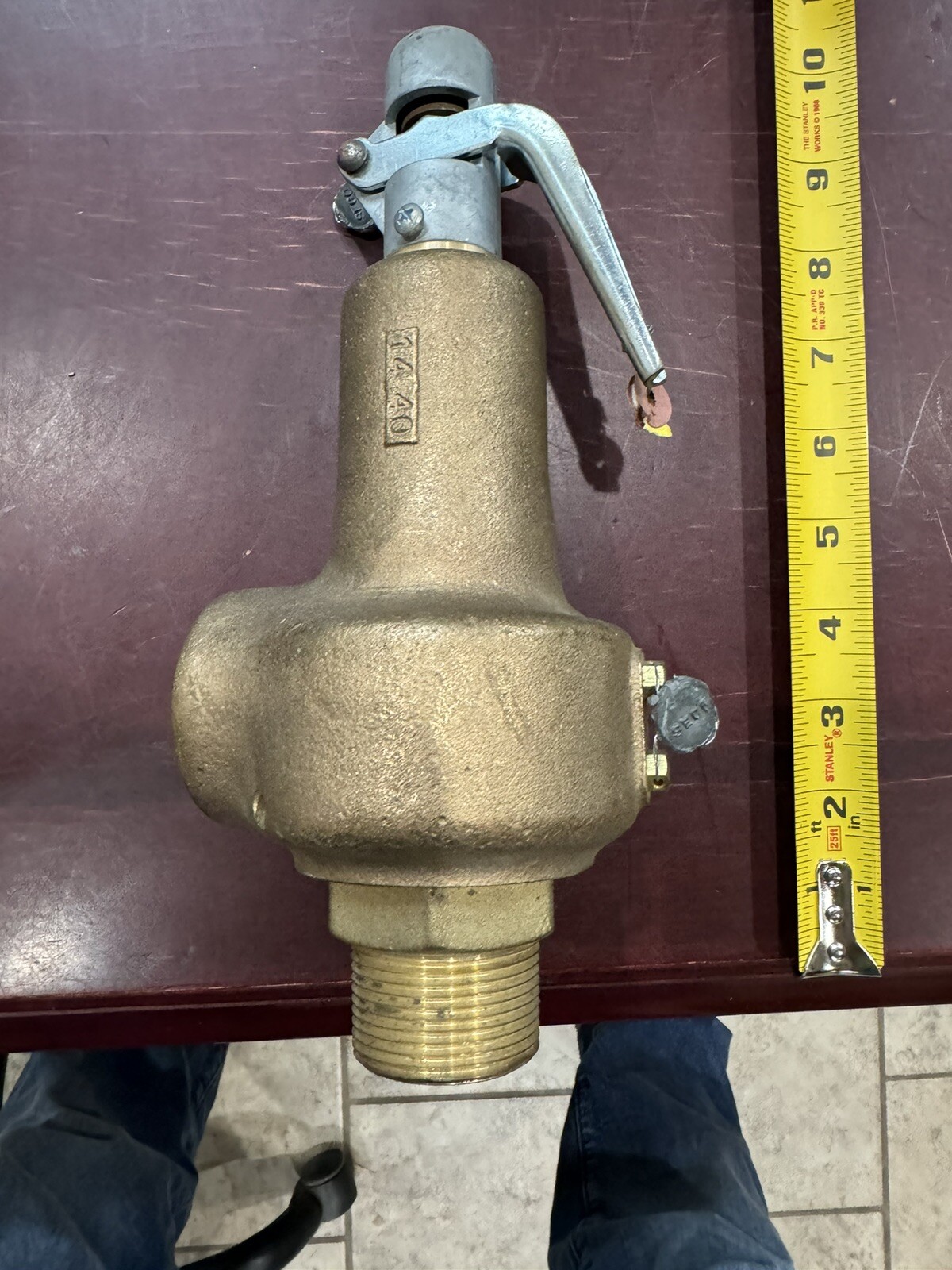 1.25 in x 2 in Steam Pressure Relief Valve Spence Engineering