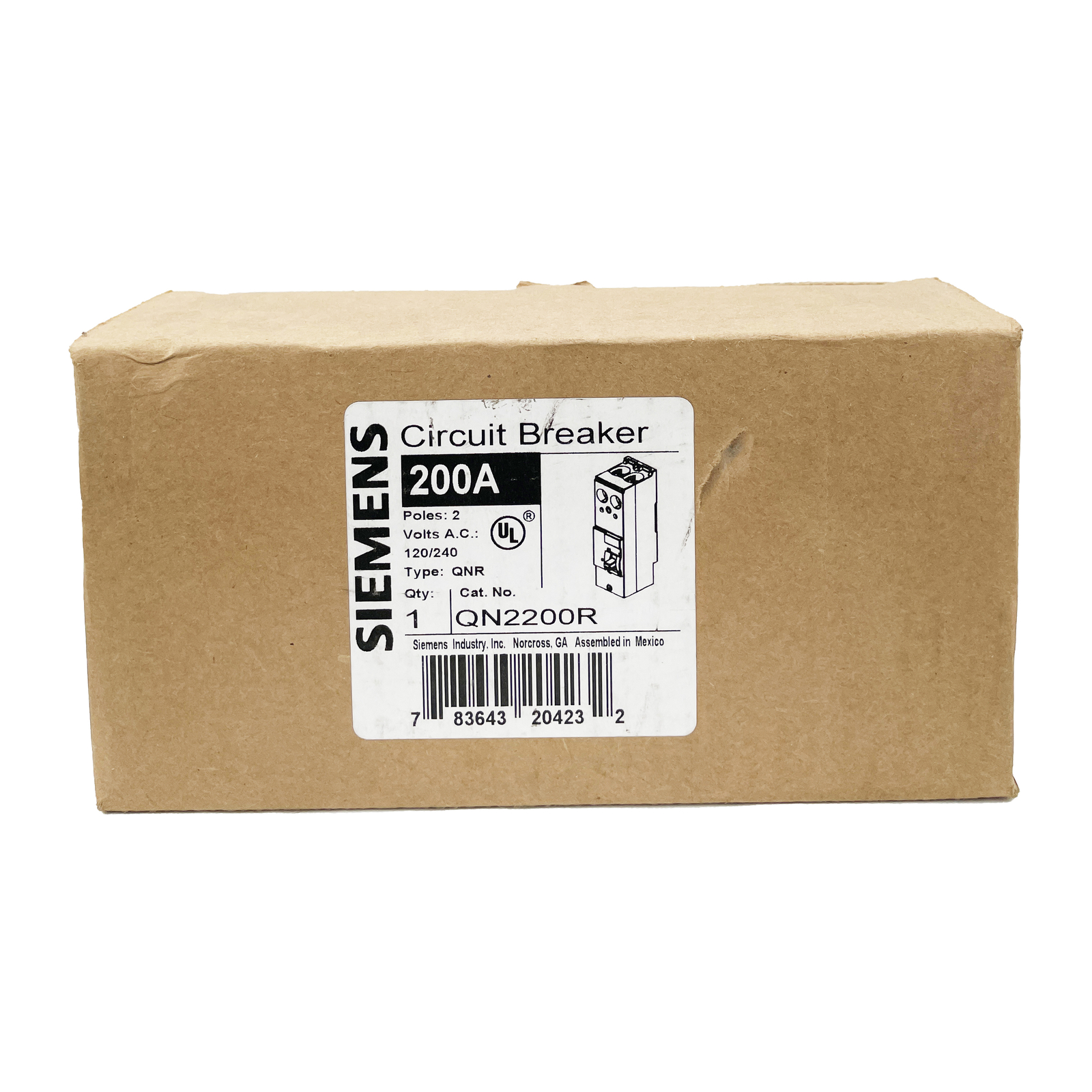 NIB – Siemens – QN2200R – Molded Case Circuit Breaker – 200A, 1-Phase, 240V