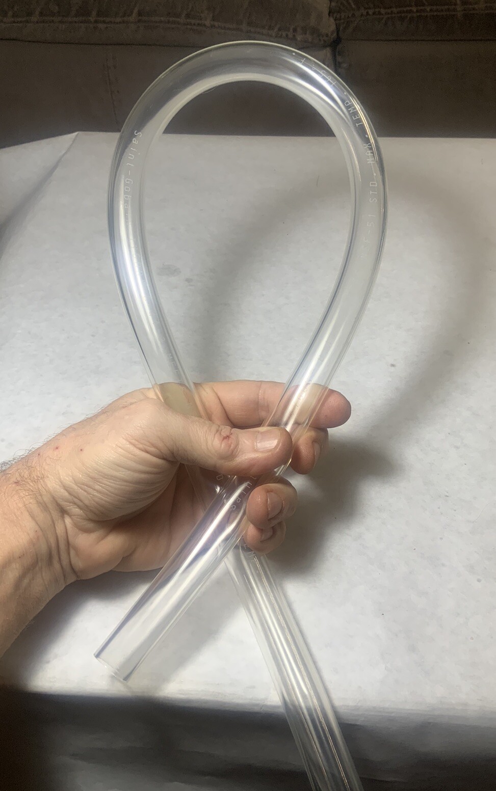 Tygon Tubing 5/8” I.D 50 Ft Clear Flexible Hose