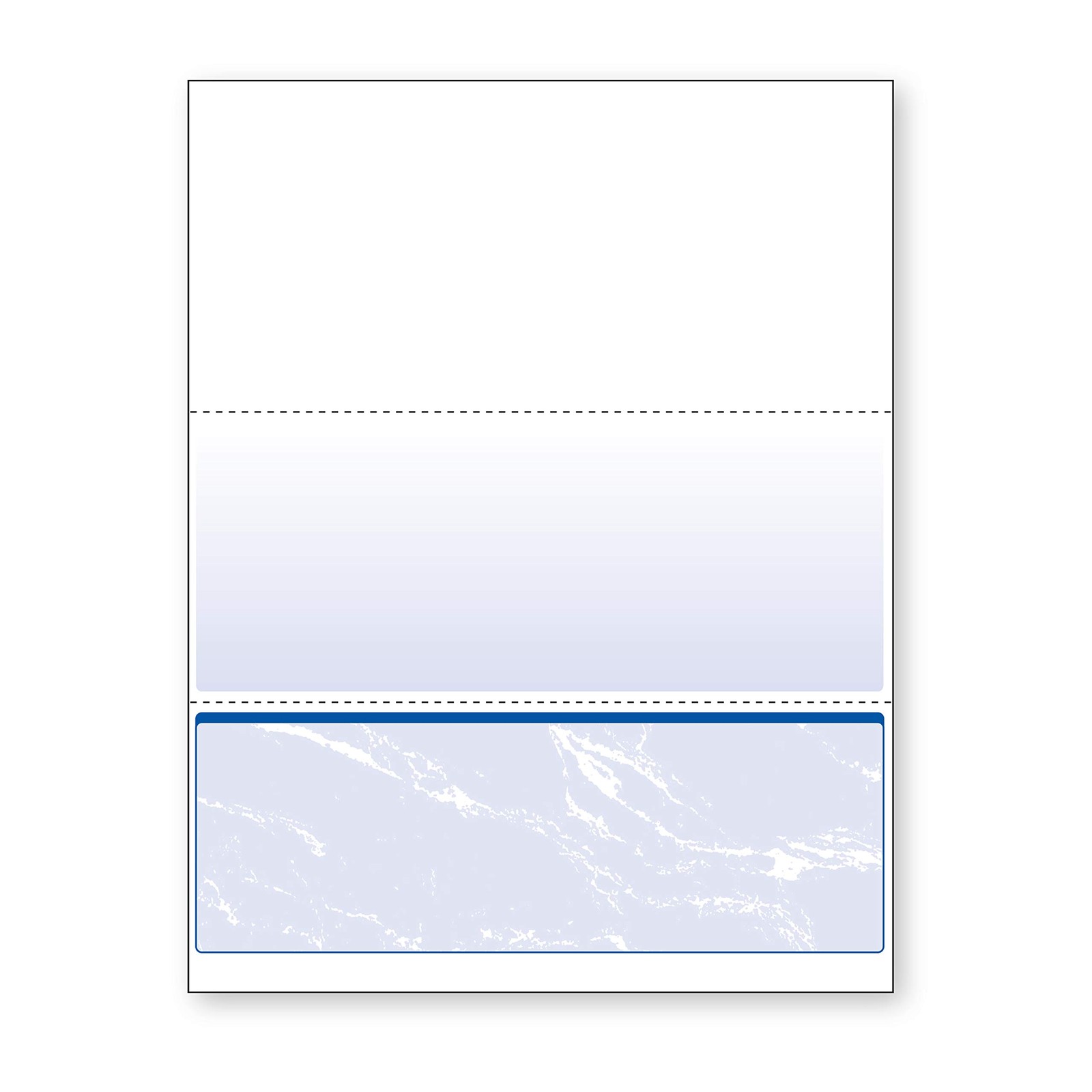 DocuGard Standard Blue Marble Bottom Check, 24 lb, 8.5 x 11 Inches, 2500 Shee…