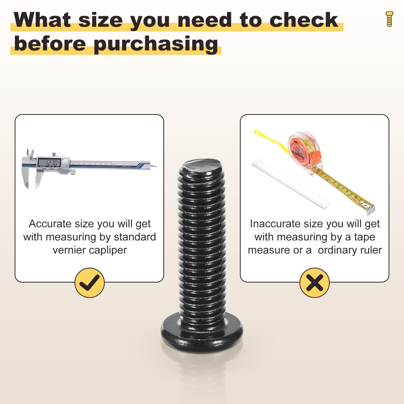 Furniture Crib Screws Replacement Set M81.25x35mm 20 PCS Galvanization Bolts