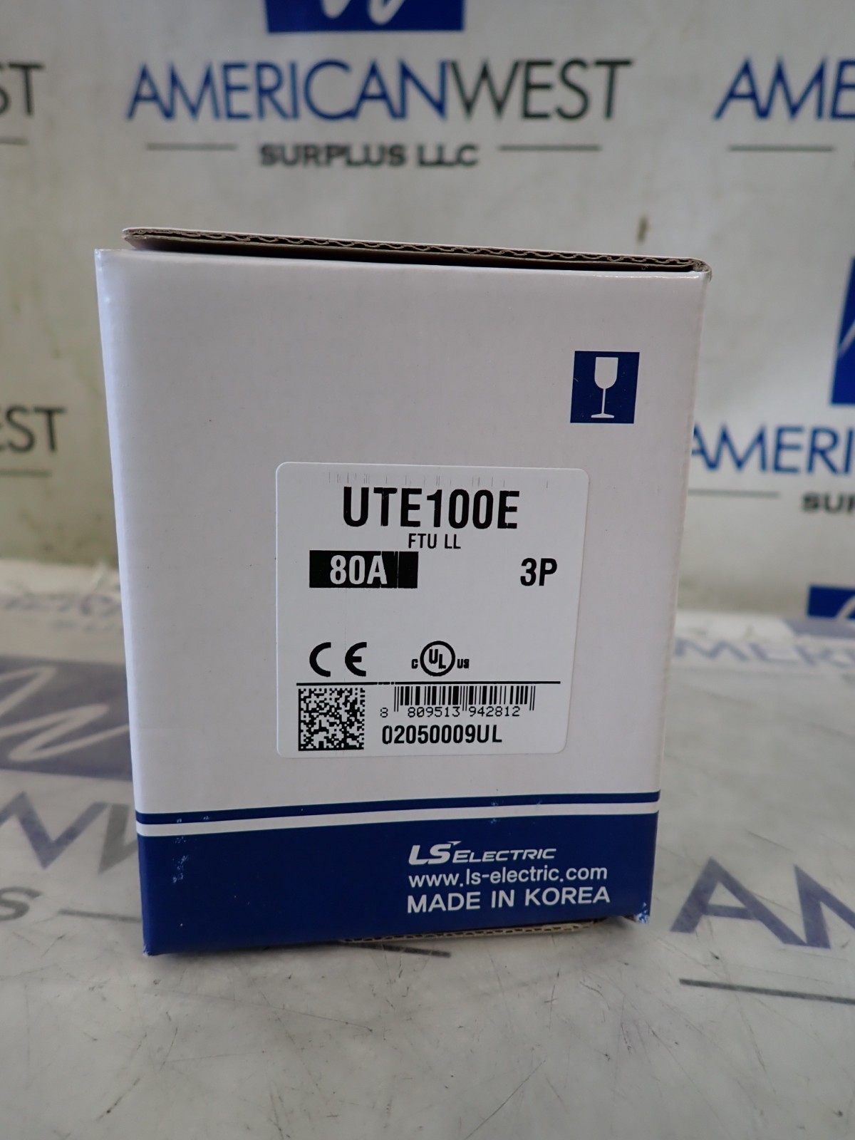 NEW LS ELECTRIC UTE100E FTU LL 80 amp 3 pole Breaker 02050009UL 25kA@480v