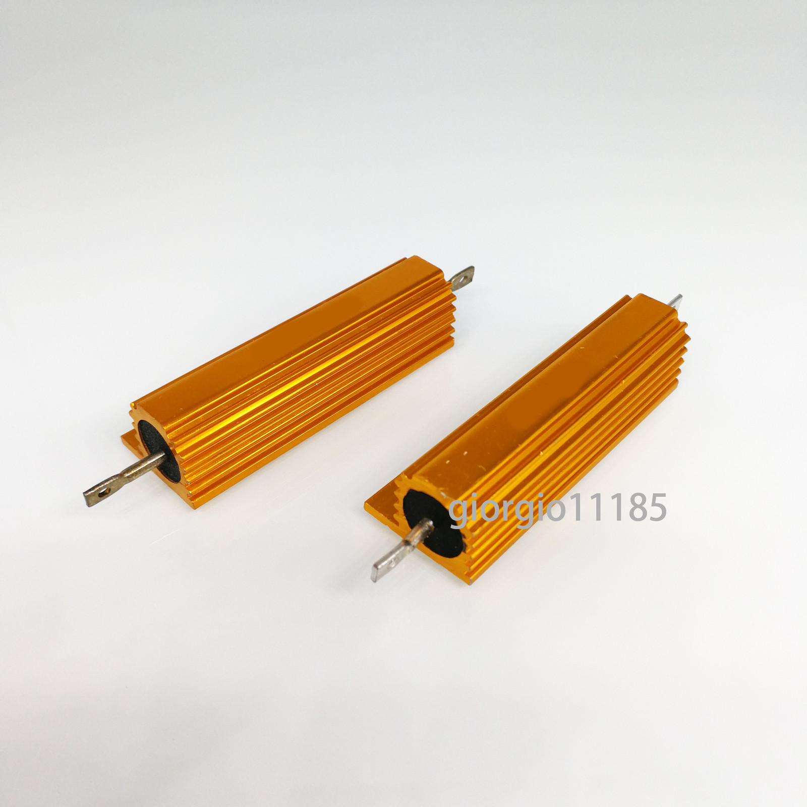US Stock 2x 150 ohm 150 100W Watt Aluminum Housed Metal Case Wirewound Resistors
