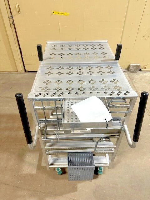 **LOT OF 2** WIN HOLT COMMERCIAL ONLINE ORDER PICKING WORK STATION CART