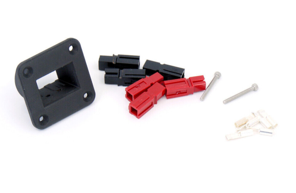 Panel Mount Adapter for Anderson Powerpole PP15/30/45 2×3 Carbon Composite