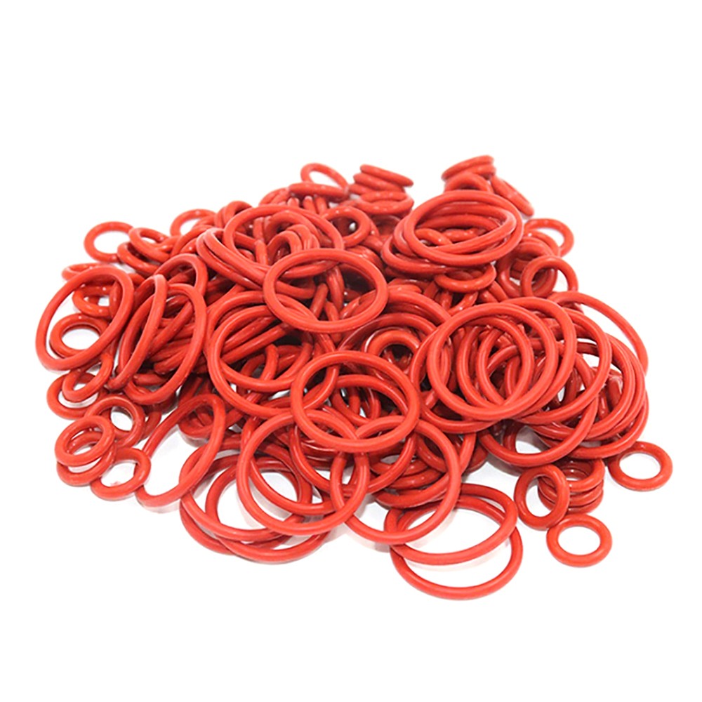 Red Silicone O Rings Seals 5.3mm Cross Section 30mm-530mm ID Food Grade O Ring