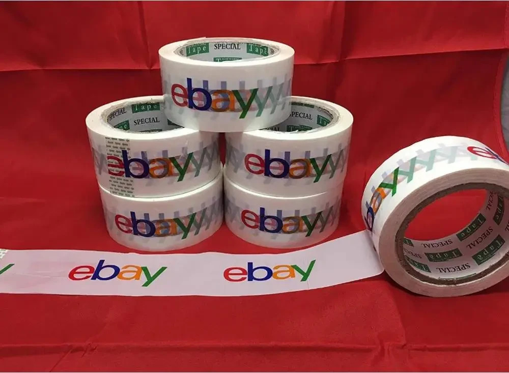 6 Rolls 2” x 75 Yards Branded Packing Tape Heavy Duty Shipping Packaging – Tape