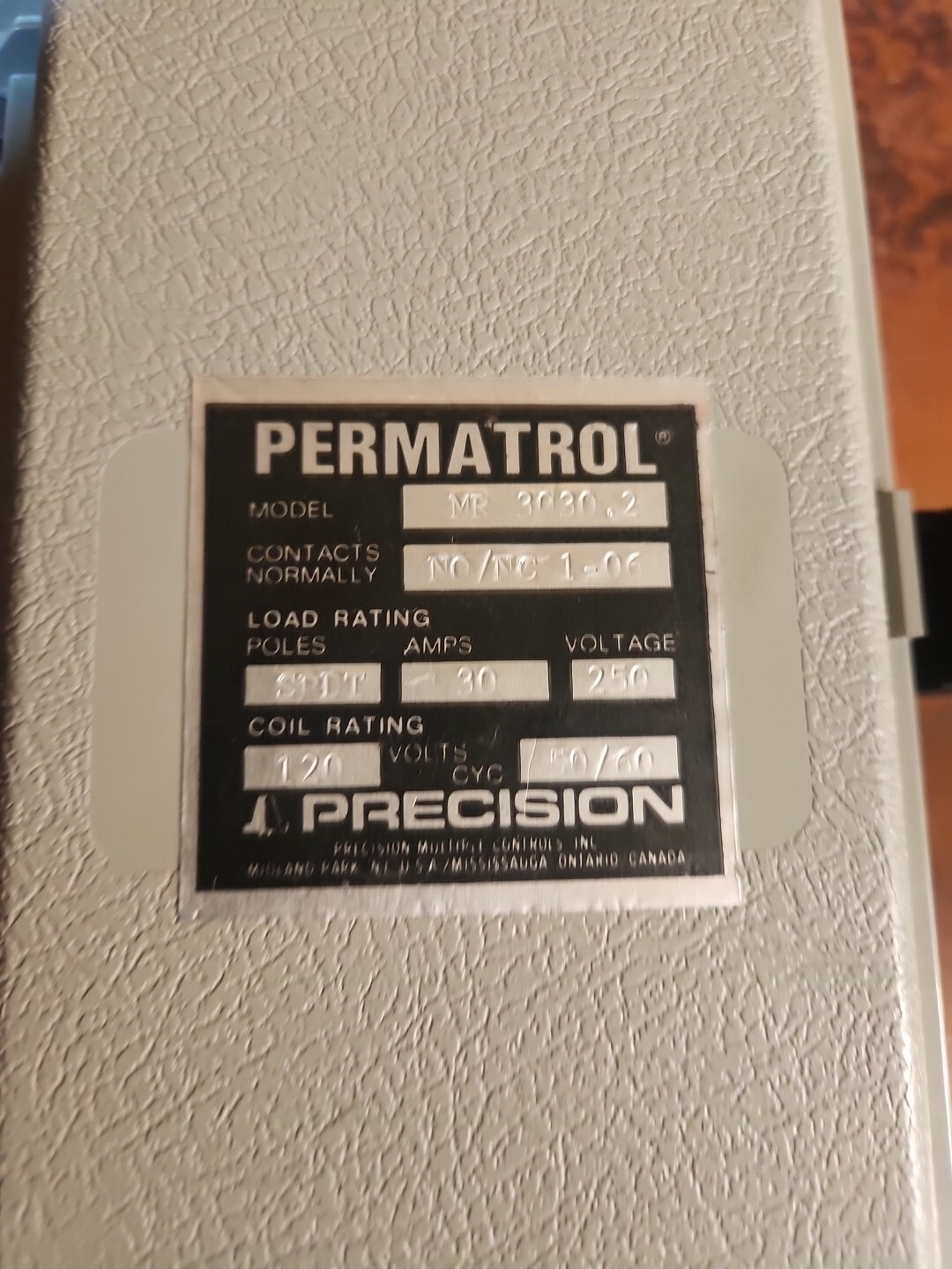 Permatrol MR3030.2 Electromechanical Relays Rain Proof SpDT 30A Photocell