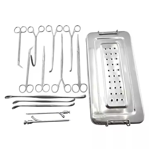 General Surgery Cholecystectomy Surgical Instrument Set of 25 Pieces