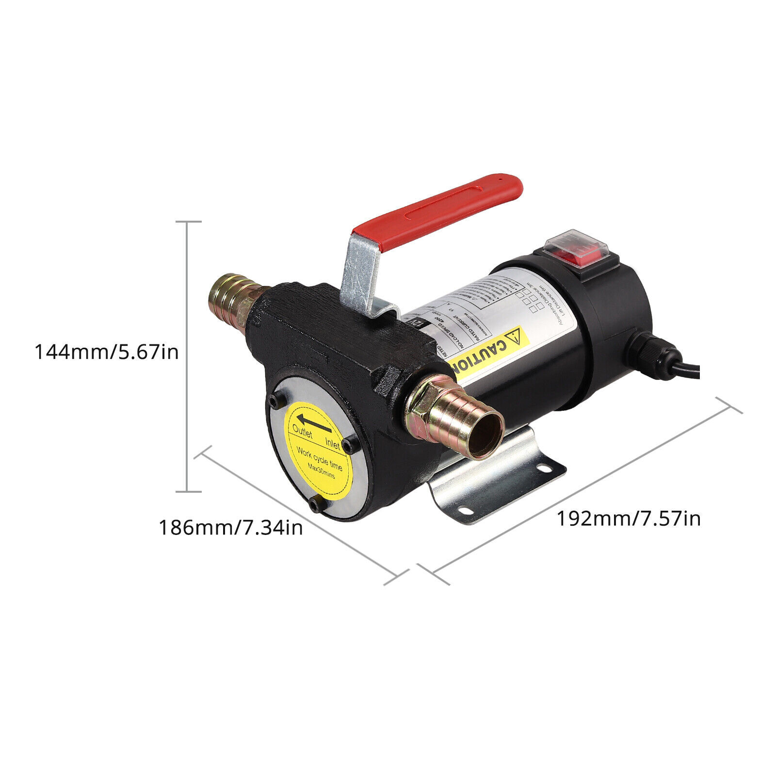 50L/min Electric Fuel Pump 12V Diesel Transfer Pump Kerosene Oil Extractor New