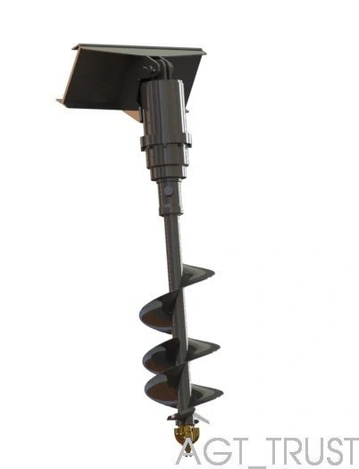 AGROTK 12″ Hydraulic Auger Attachment For AGT Mini Skid Steer|M-AG