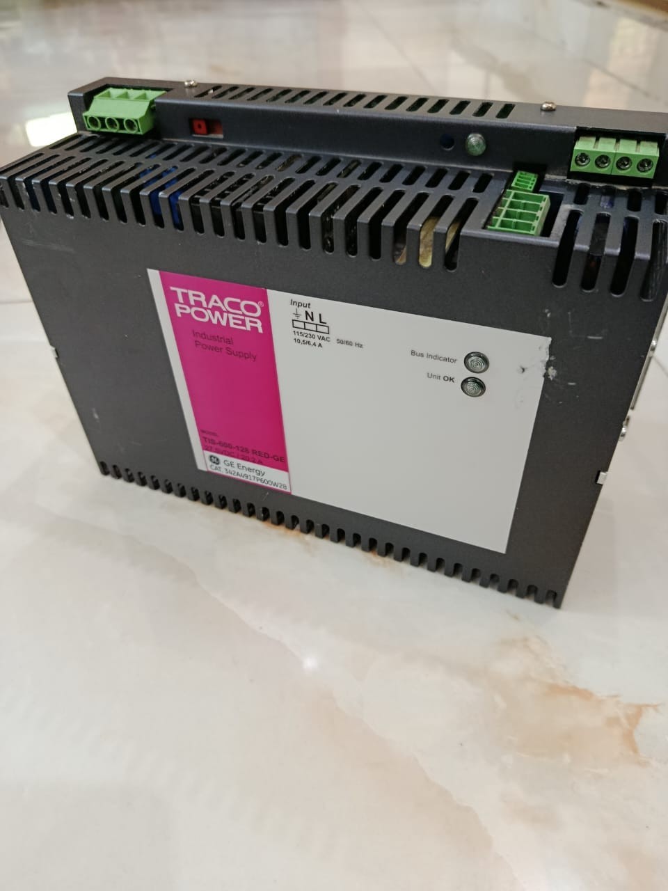 GE Energy TRACO Power TIS-600-128 RED-GE Industrial Power Supply 342A4917P600W28