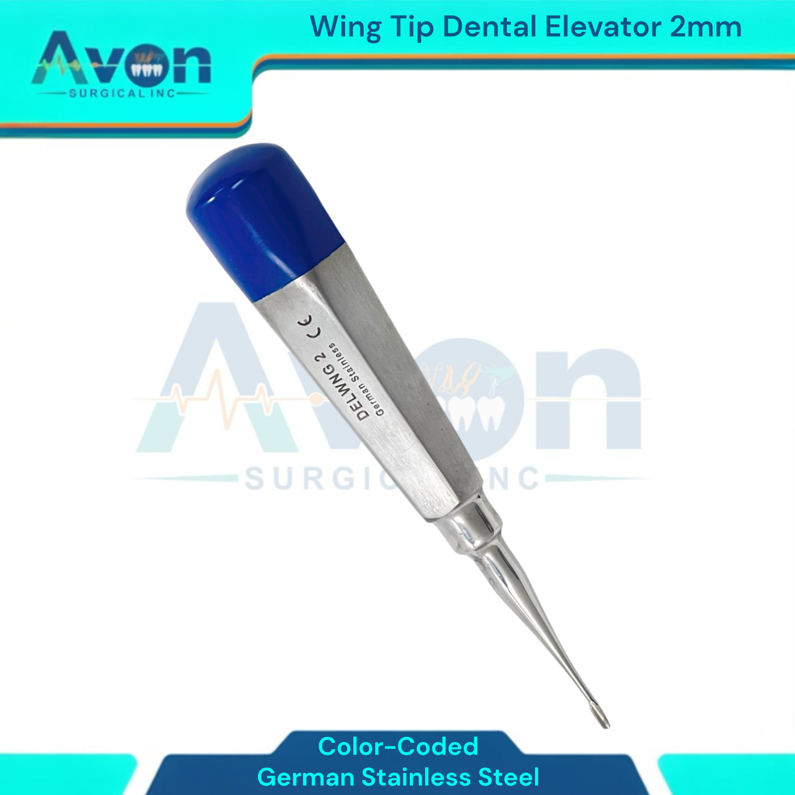 Wing Tipped 2mm Dental Pick Elevator, for Small Animals, Dental Veterinary Tools